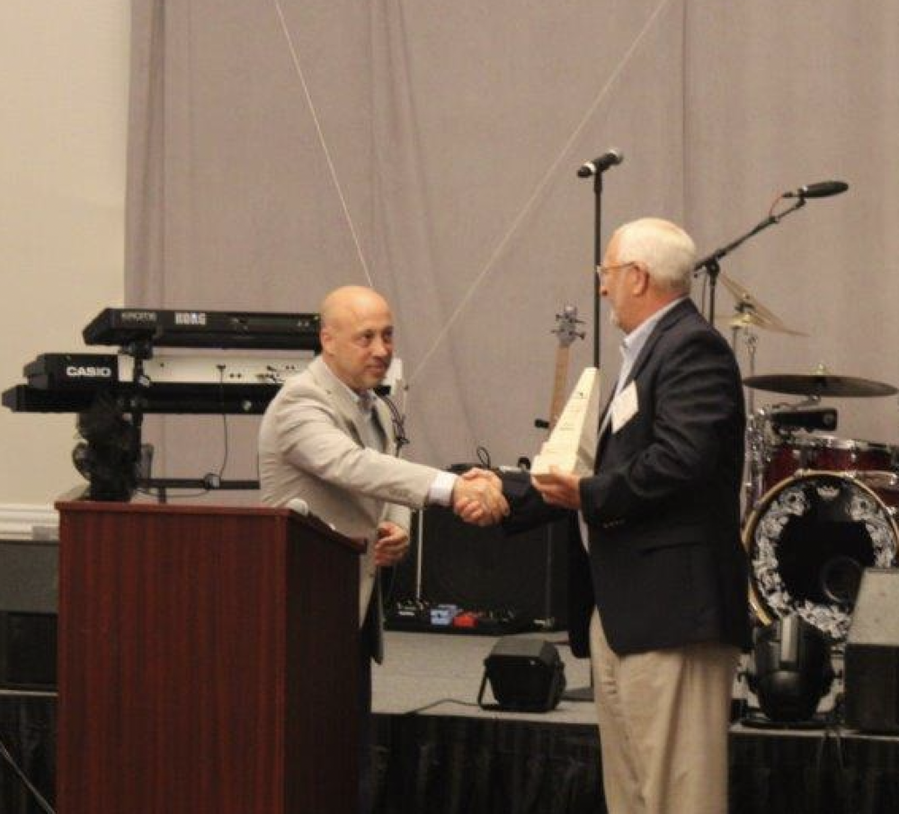 Earl Shimp accepted the Florida Prestressed Concrete Association (FPCA) Fellowship Award