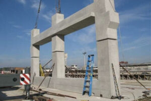 Precast Concrete construction site